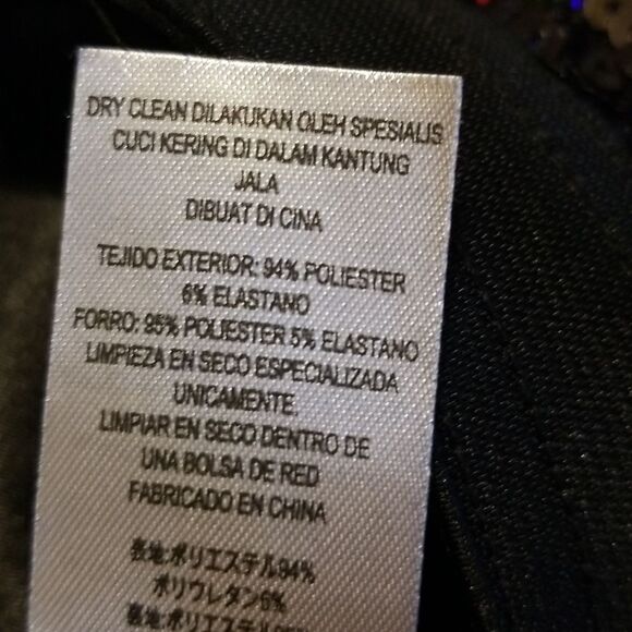 French Connection Sequin Pants Womens Size Medium Black - Picture 8 of 9